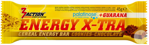3Action Energy X-Tra Bar Goût Cookies-Chocolat 45g
