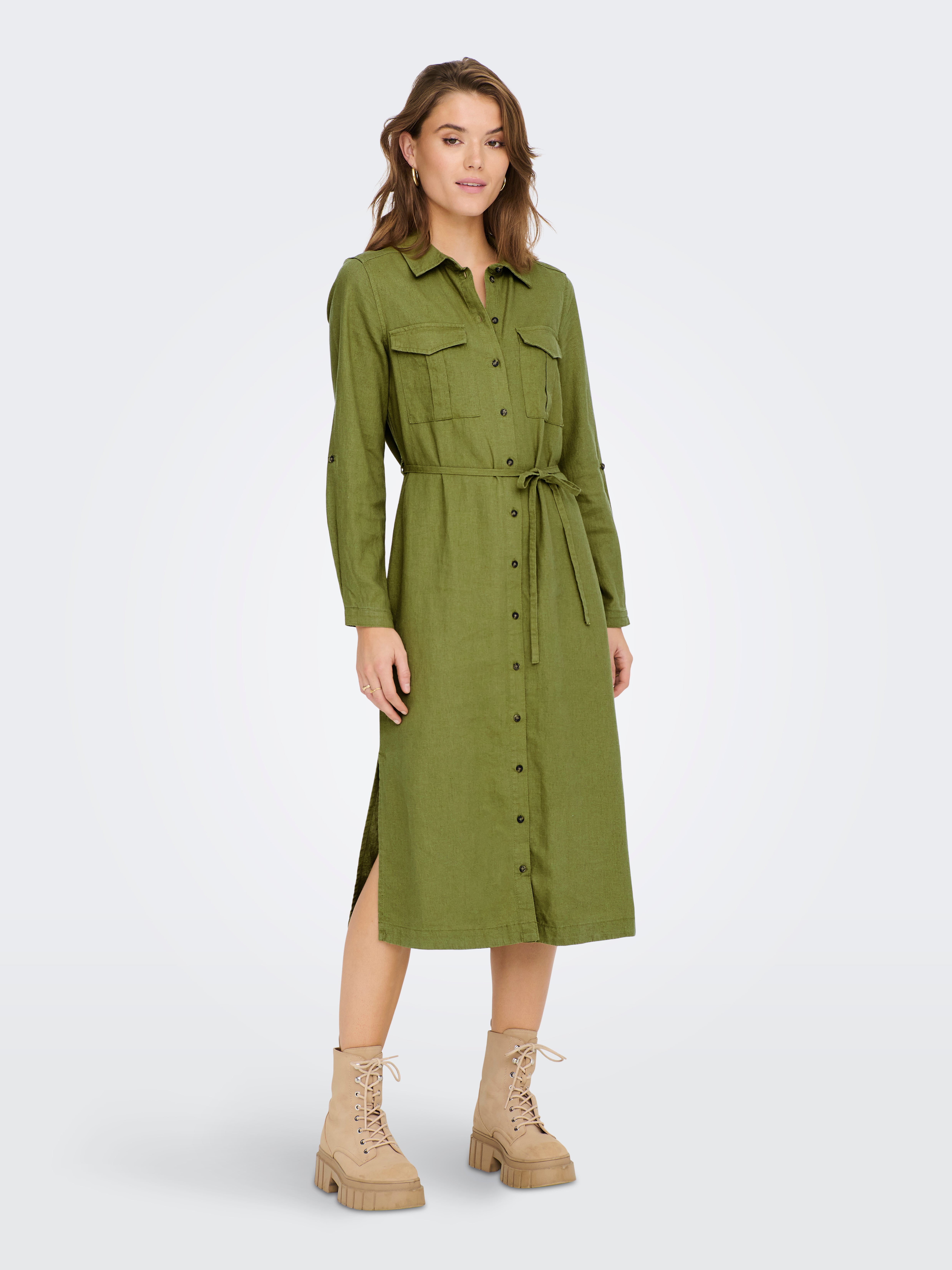 ONLCARO Langes Kleid Olive Branch