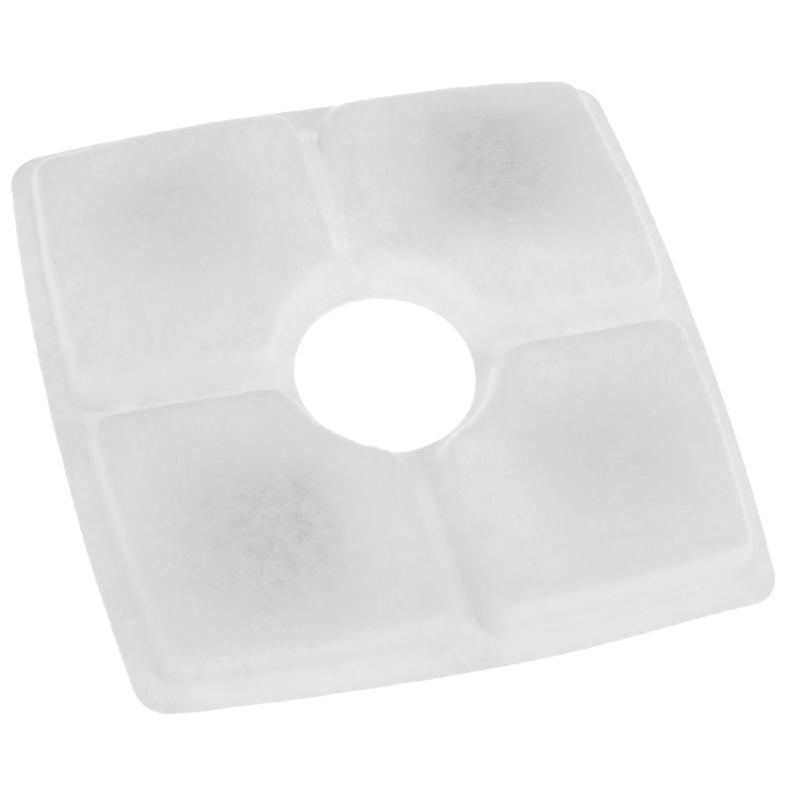 Filtro de carvão ativado quadrado de reposição para bebedouro de cães e gatos, pacote com 4 unidades