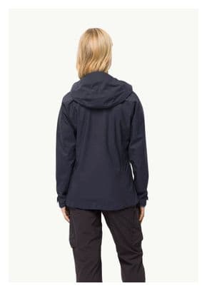 Veste Imperméable Femme Jack Wolfskin Kammweg 2L Gris