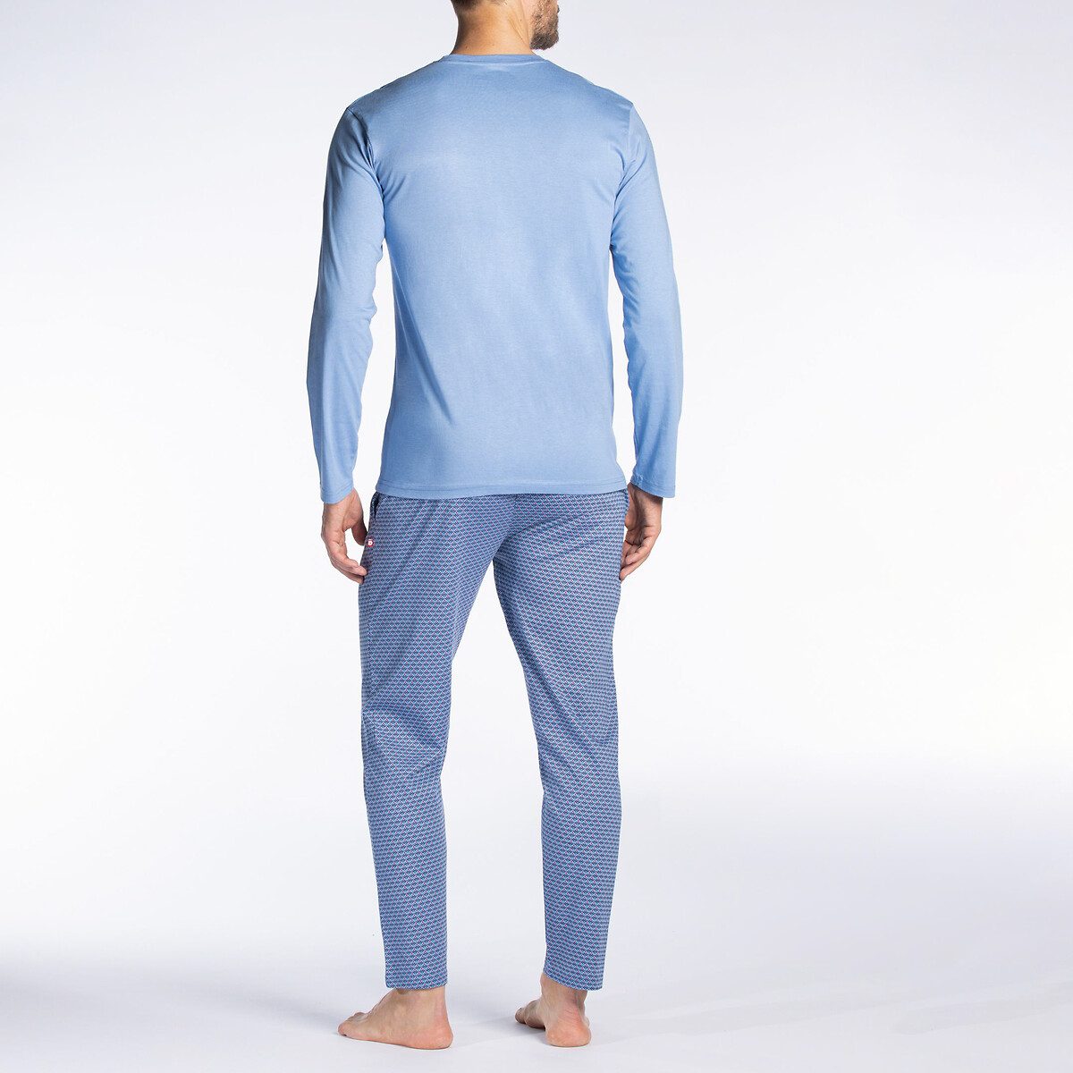 DODO<br>Pijama comprido com gola túnica em algodão modal