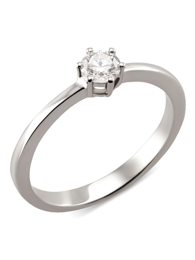 Brillant-Ring, 0,25 ct., feines Weiß, SI, Gold 585