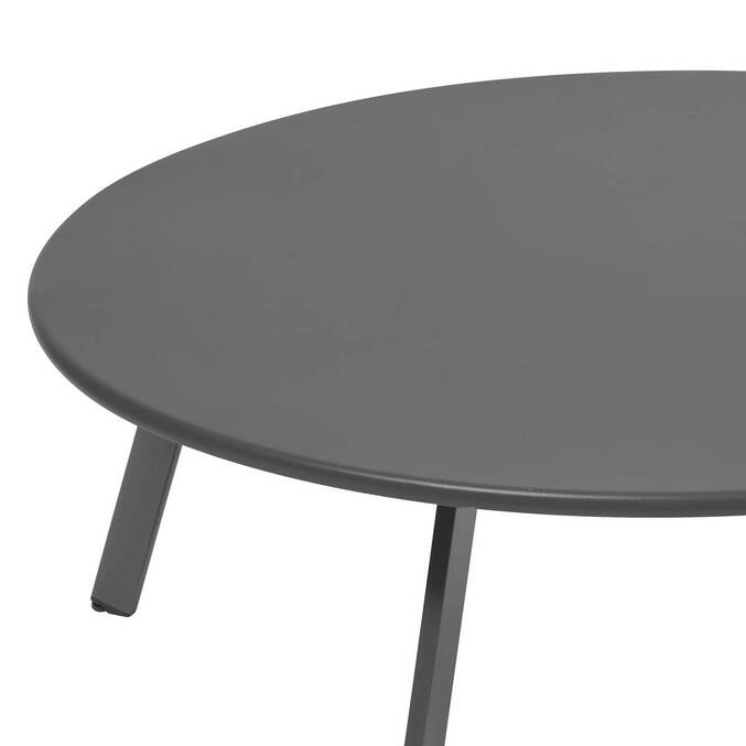 Table d'appoint de jardin ronde SAONA Graphite