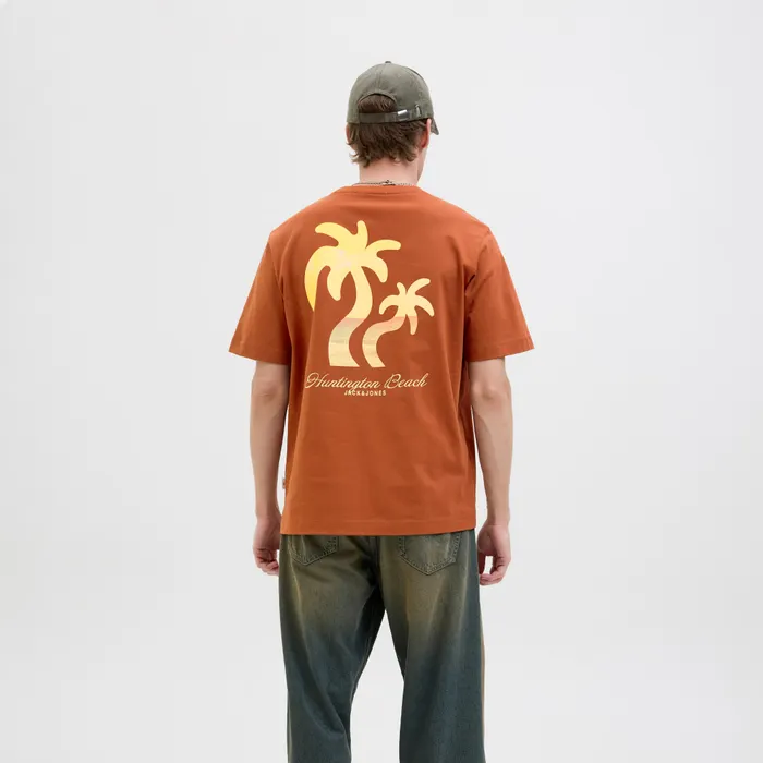 Jack & Jones Originals Canggu Summer Picture Crew Shirt Heren