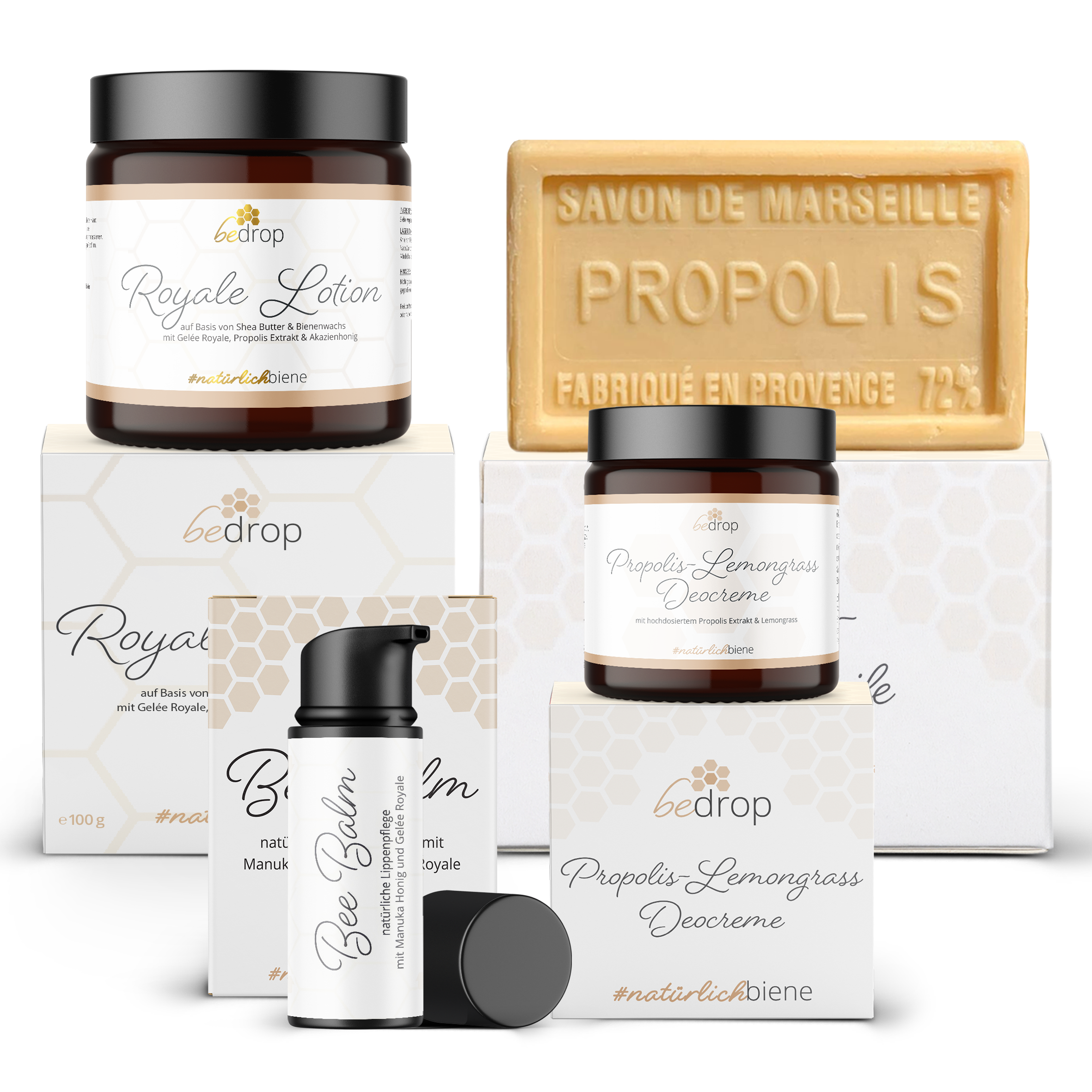 Summer Care Set | Bee Balm, Deocreme, Seife und Royale Lotion