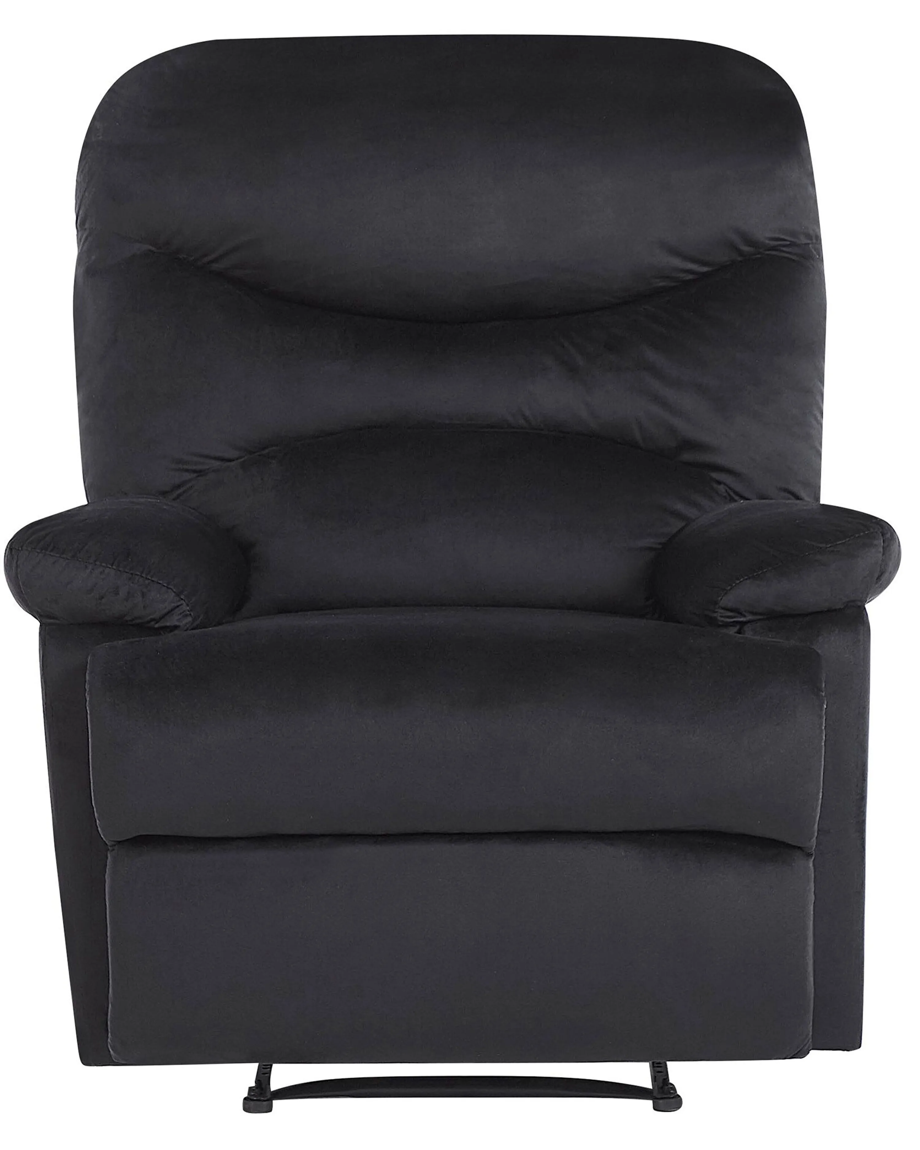 Relaxfauteuil ESLOV inclusief voetensteun Fluweel Zwart