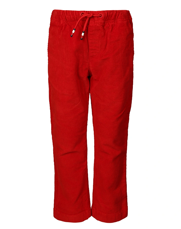 Cord-Hose PULL ON in deep crimson