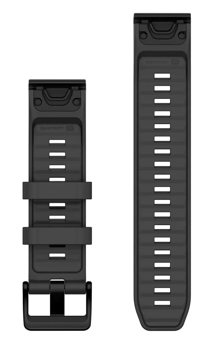 Garmin Quickfit Watch Bands Graphite Silicone
