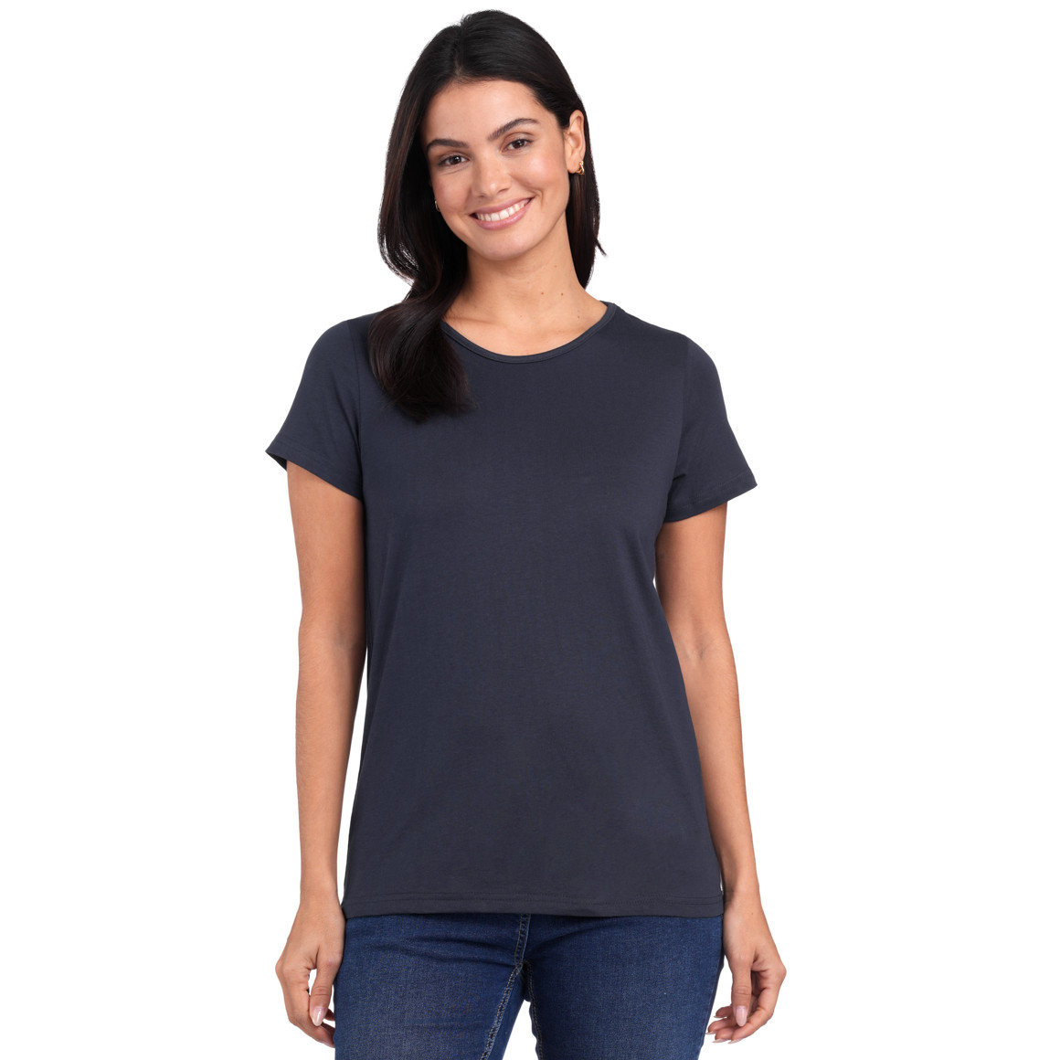 Famy 3 Damen T-Shirts im Set grün / weiss / dunkelblau
