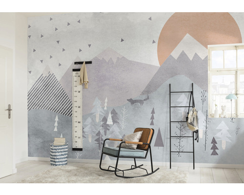 Fotobehang vliesbehang IAX8-0048 Into Adventure Fox Journey 8 stuks. 400x280cm