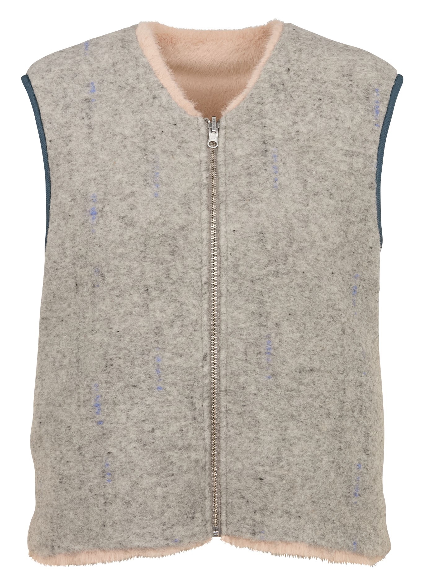 HESS - Surchemise réversible en laine mélangée| Gris
