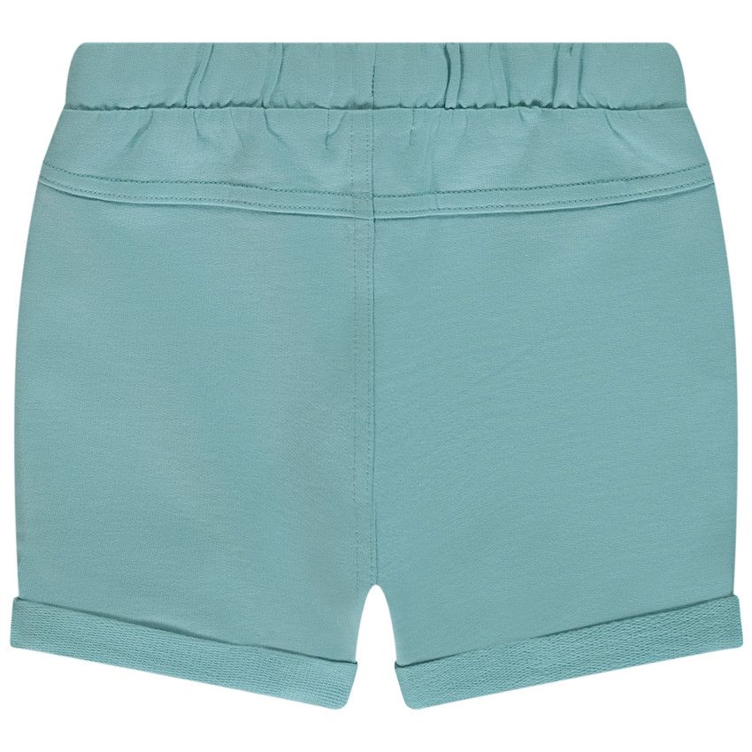 Bermuda en molleton uni pour bébé garçon - Bleu