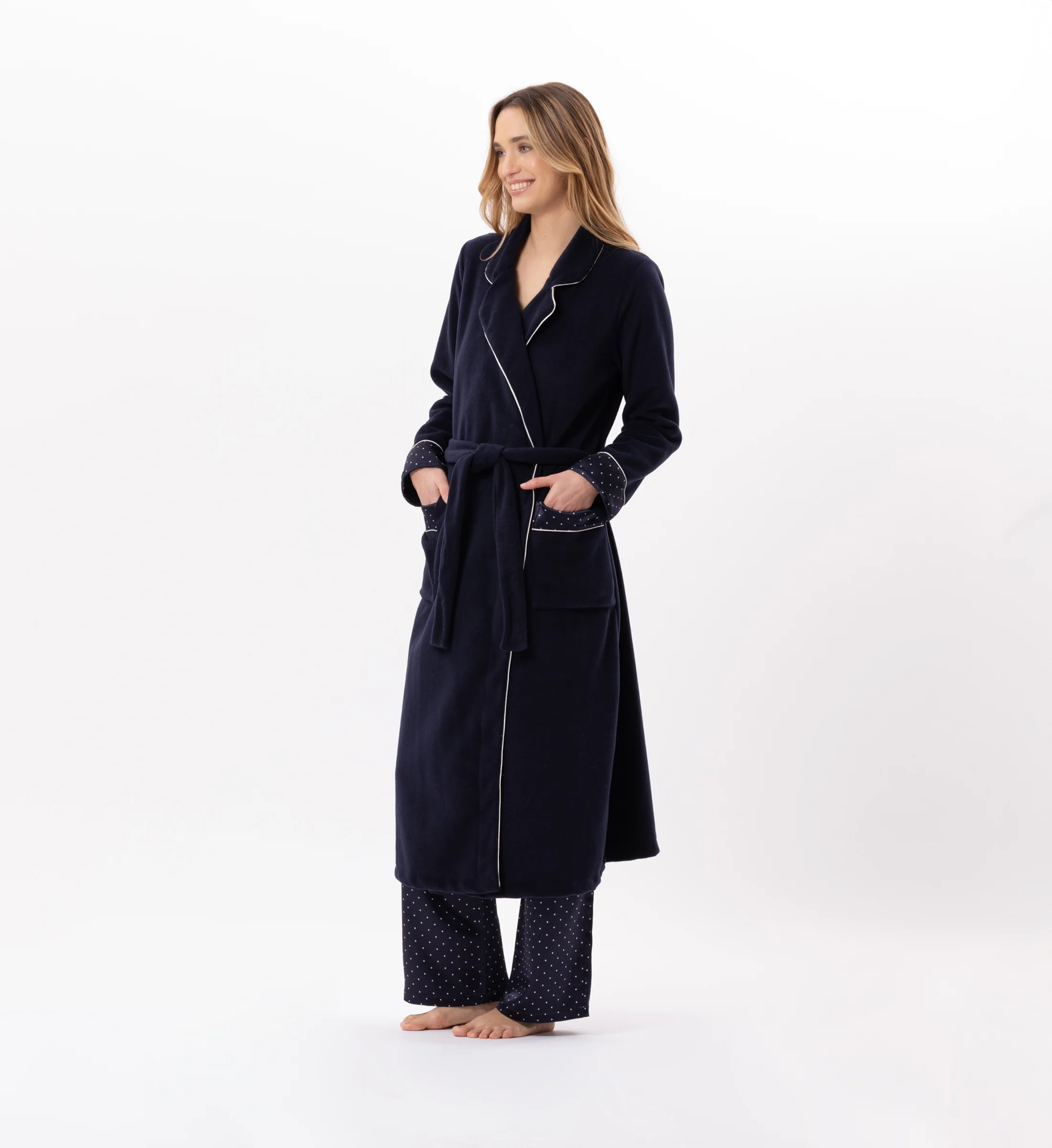 MOON 860 - Peignoir en polaire | Bleu