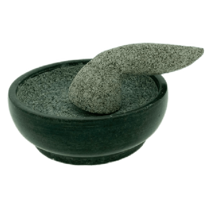 Lucullus Vijzel met Stamper Glad en Plat 18cm