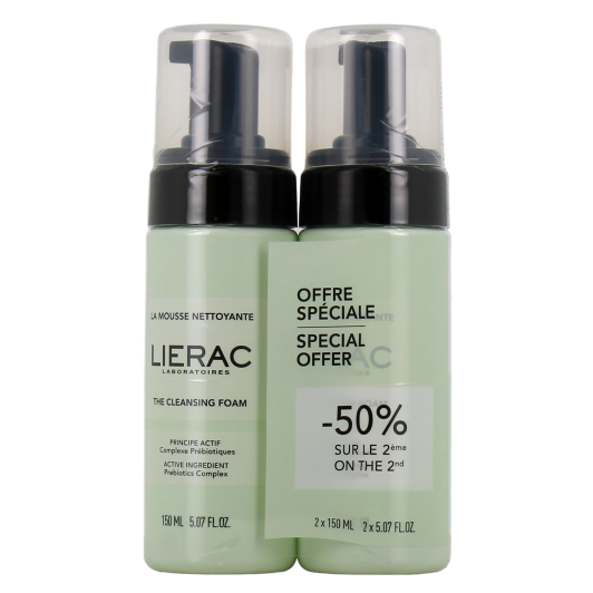Lierac mousse nettoyante visage - Tous types de peau