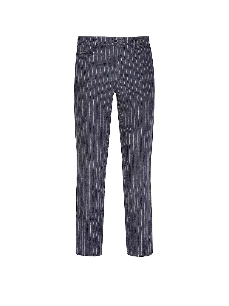 BRAX Leinenhose FABIO dunkelblau