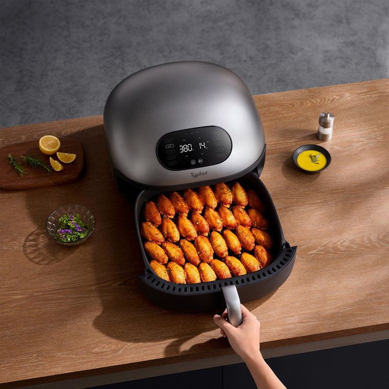 Typhur - Dome Airfryer XXL - 5,6L - Tot 30% Sneller Koken - Zelfreinigend