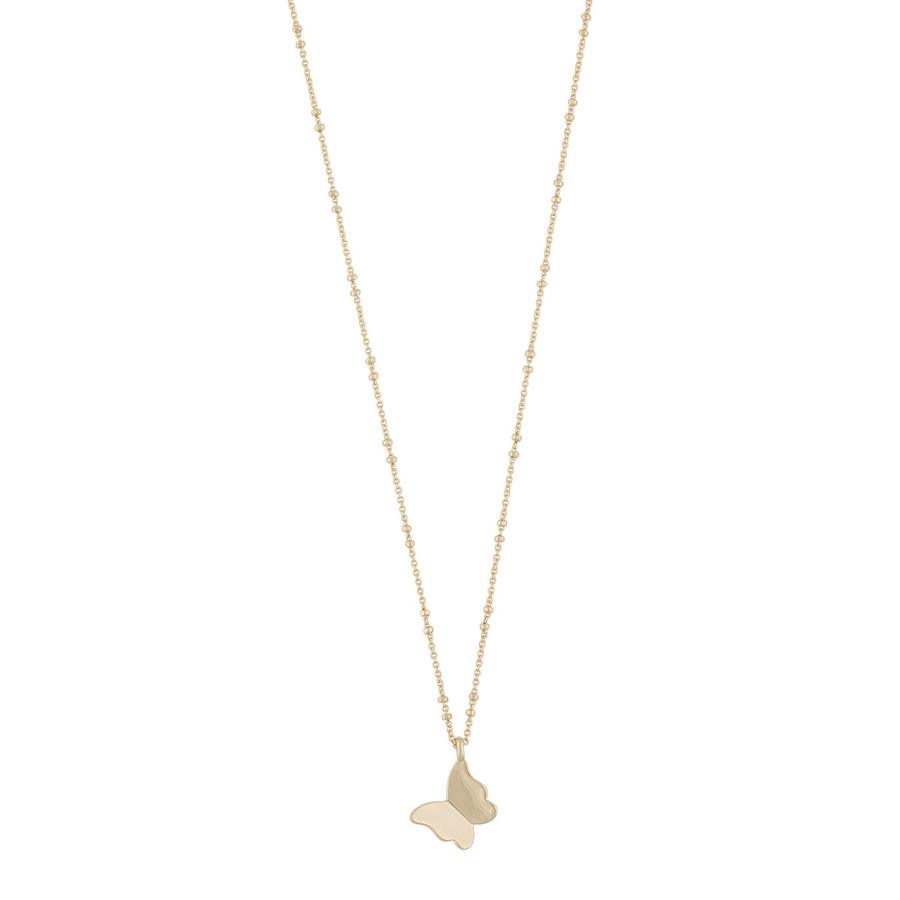 Snö Of Sweden Vega Big Pendant Necklace Plain Gold