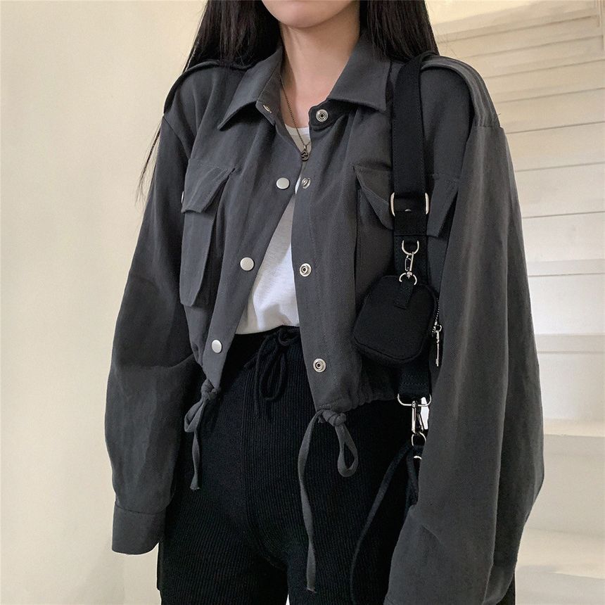 JOWI - Effen cropped (denim) jack