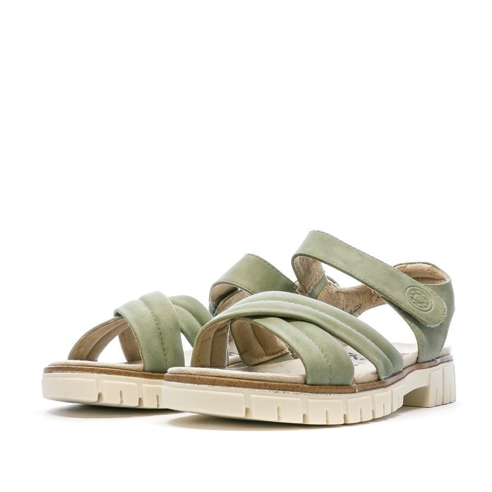 Relife Sandales Verte Femme Relife Layon