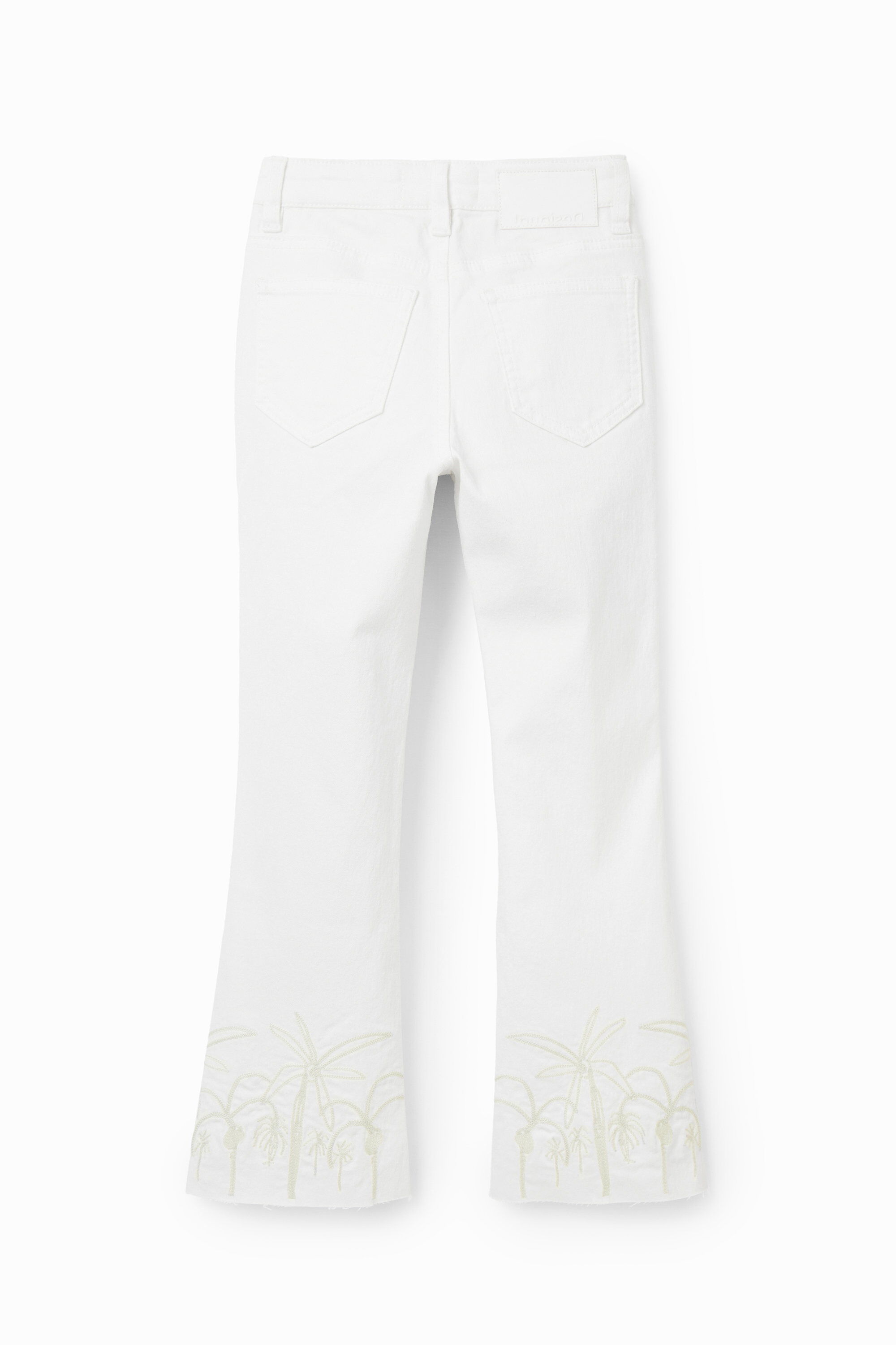 Jean flare long brodé