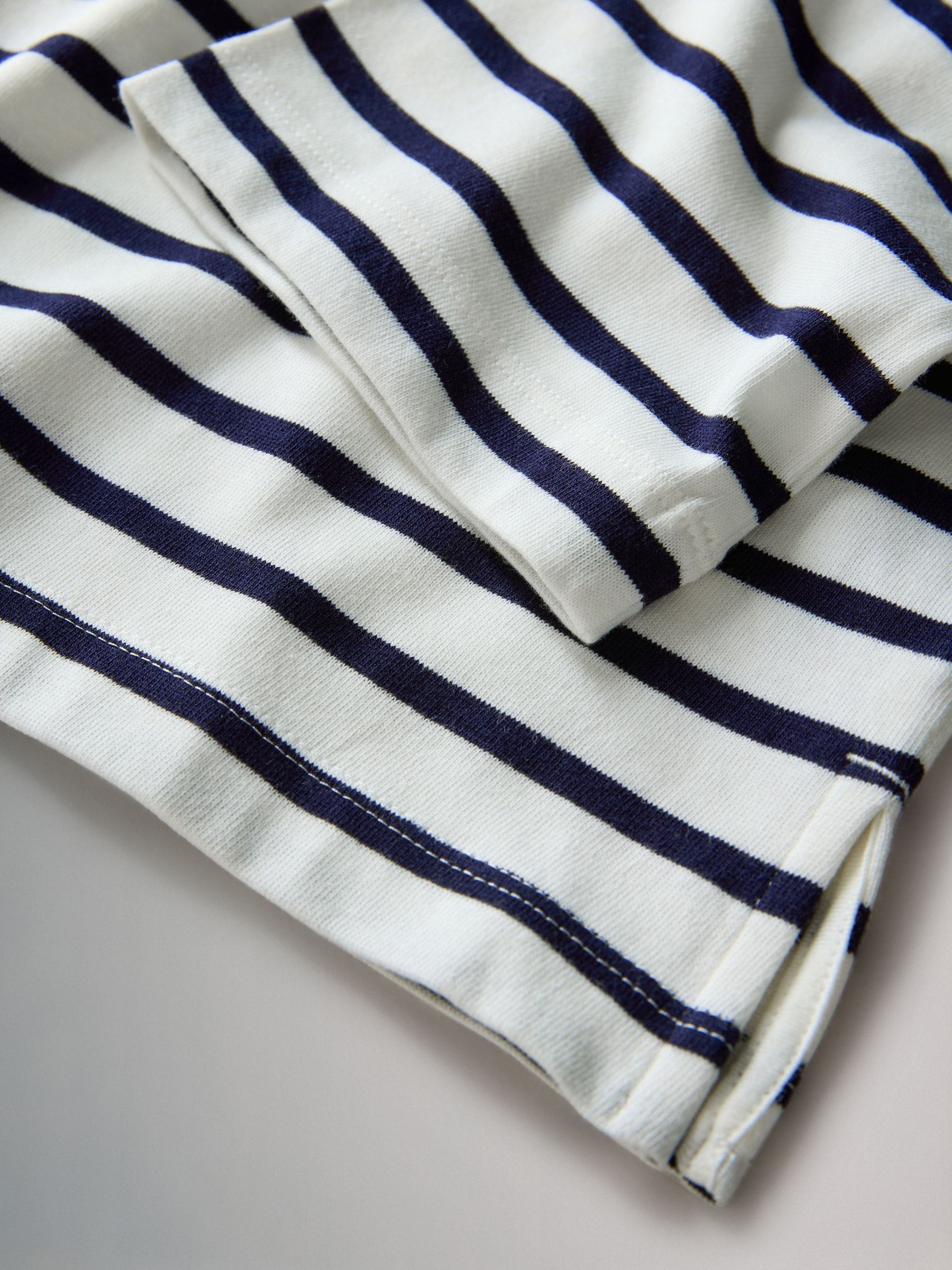 Marineblauw/Strepen/Naturel - The Set 3 Pack Boat Neck Heavyweight T-shirts