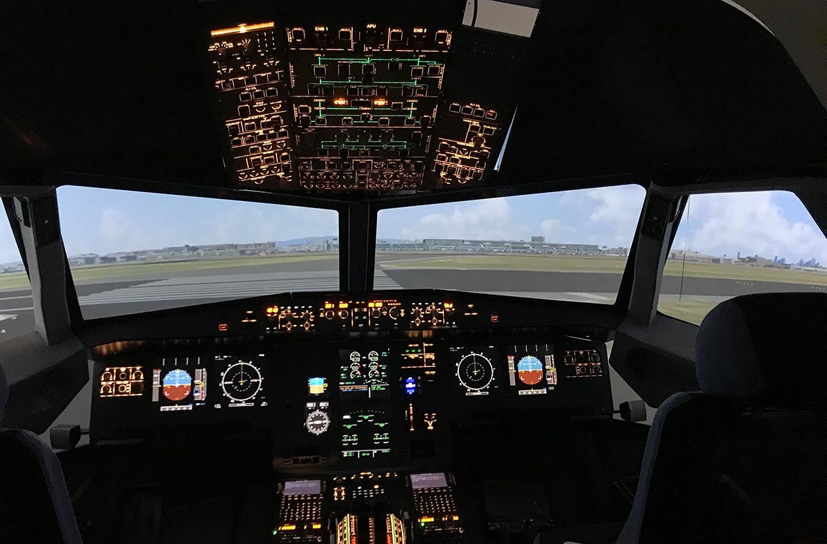Flugsimulator Gensingen (A380 - Business)