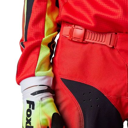 Pantalon cross Fox YOUTH 180 - STATK - Rouge / Noir