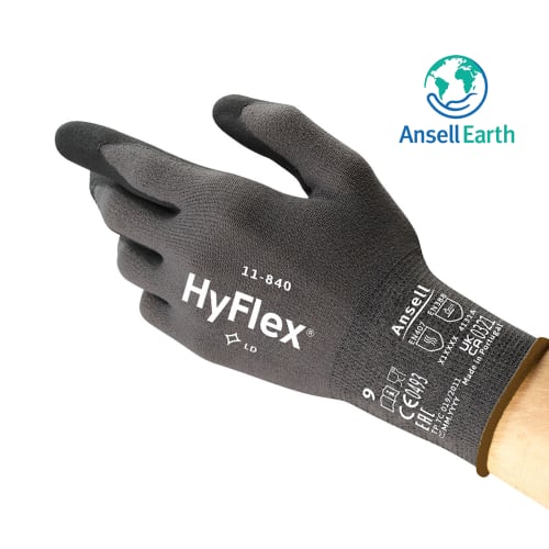 Gant de manipulation fine HyFlex® 11-840 enduction mousse nitrile