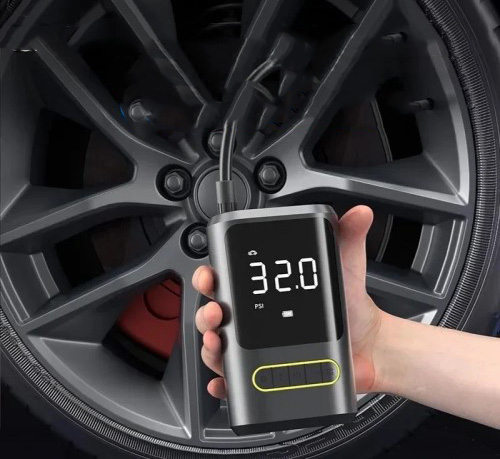 (4000mAh) 150 PSI Auto Luftkompressor Fahrrad Reifenpumpe Motorrad Luft Pumpe mit Powerbank Funktion / Kabel für Zigarettenanzünder