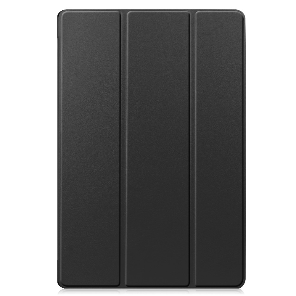 Samsung Galaxy Tab S8  Plus / Tab S7  Plus Leder Tasche Smart Case Hülle S-Pen Halterung - Schwarz