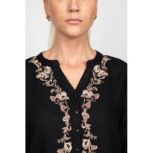 2-Biz Asben Bluse, Black, M