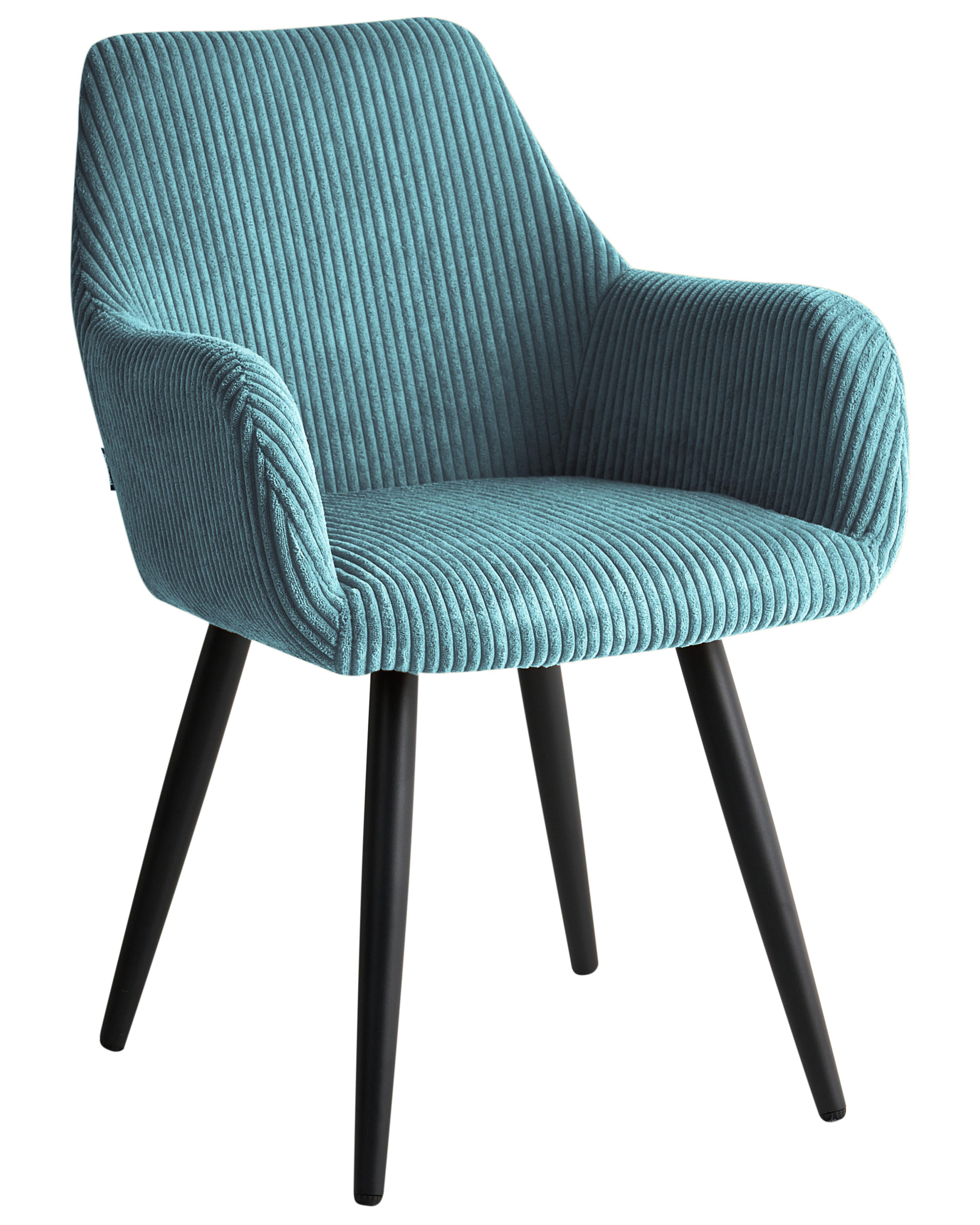 Set van 2 eetkamerstoelen MORI Corduroy Turquoise
