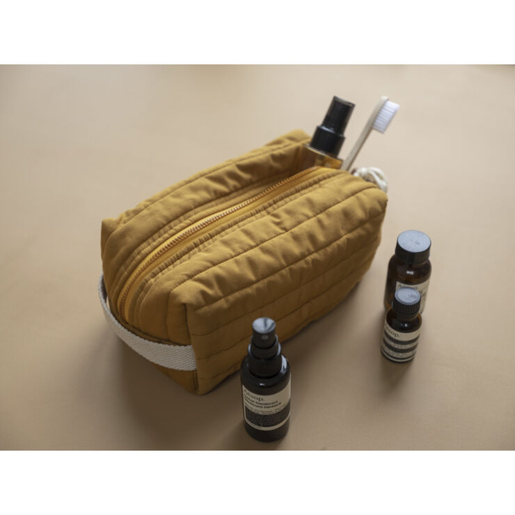 Fabelab Quilted toiletry bag - Ochre Ochre