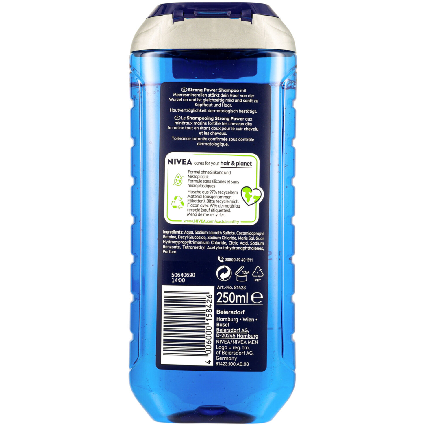 NIVEA Strong Power pH-Optimal Shampoo (250 ml)