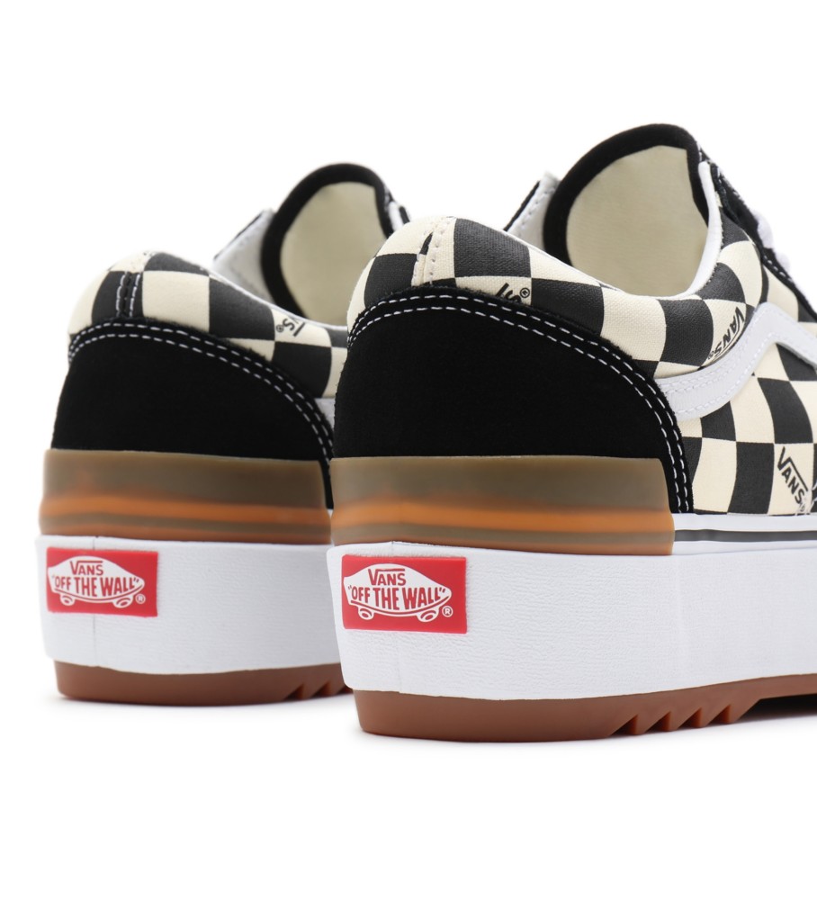 Tênis Vans Old Skool Stacked Checkerboard Preto