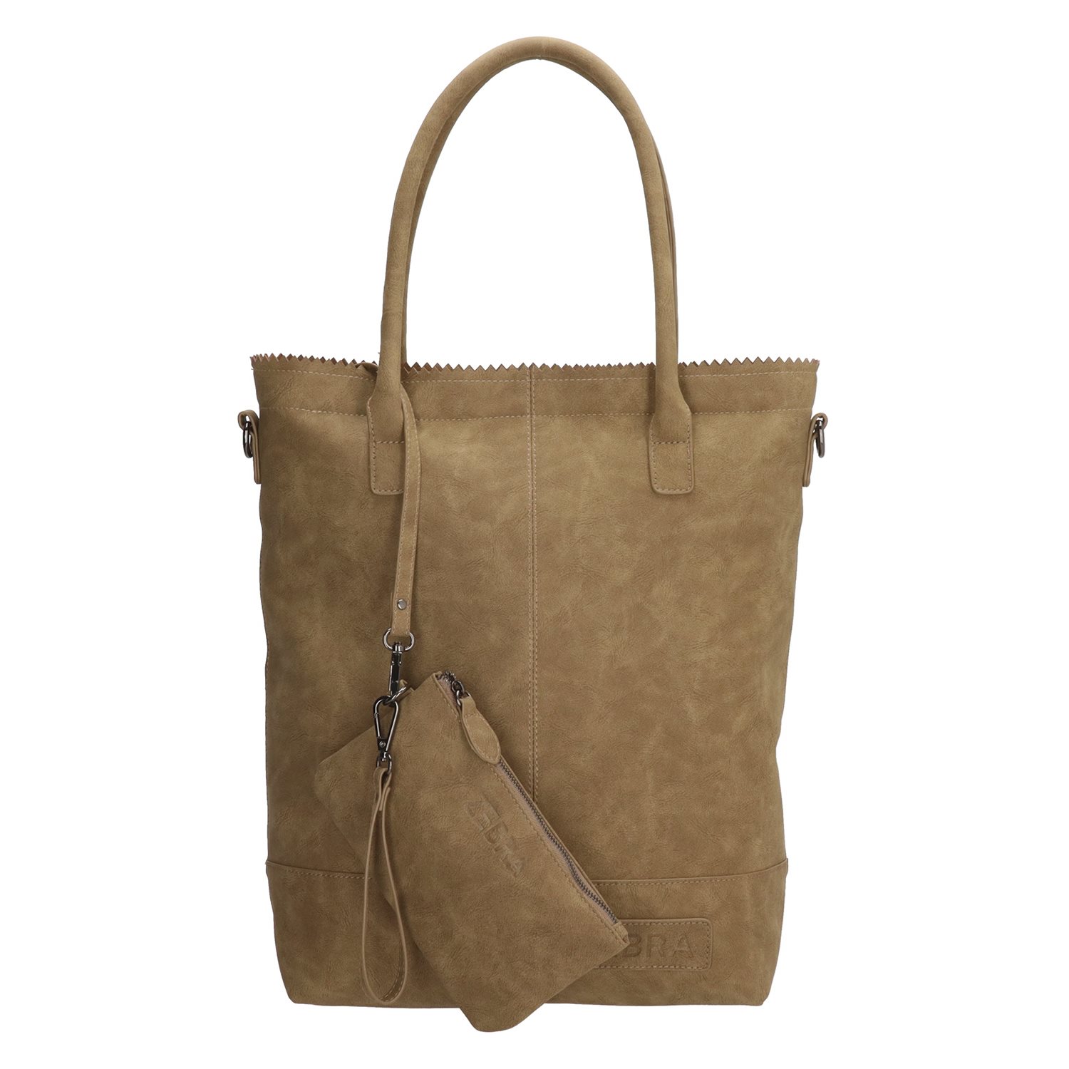 Zebra Trends Kartel Met Rits Shopper olijfgroen