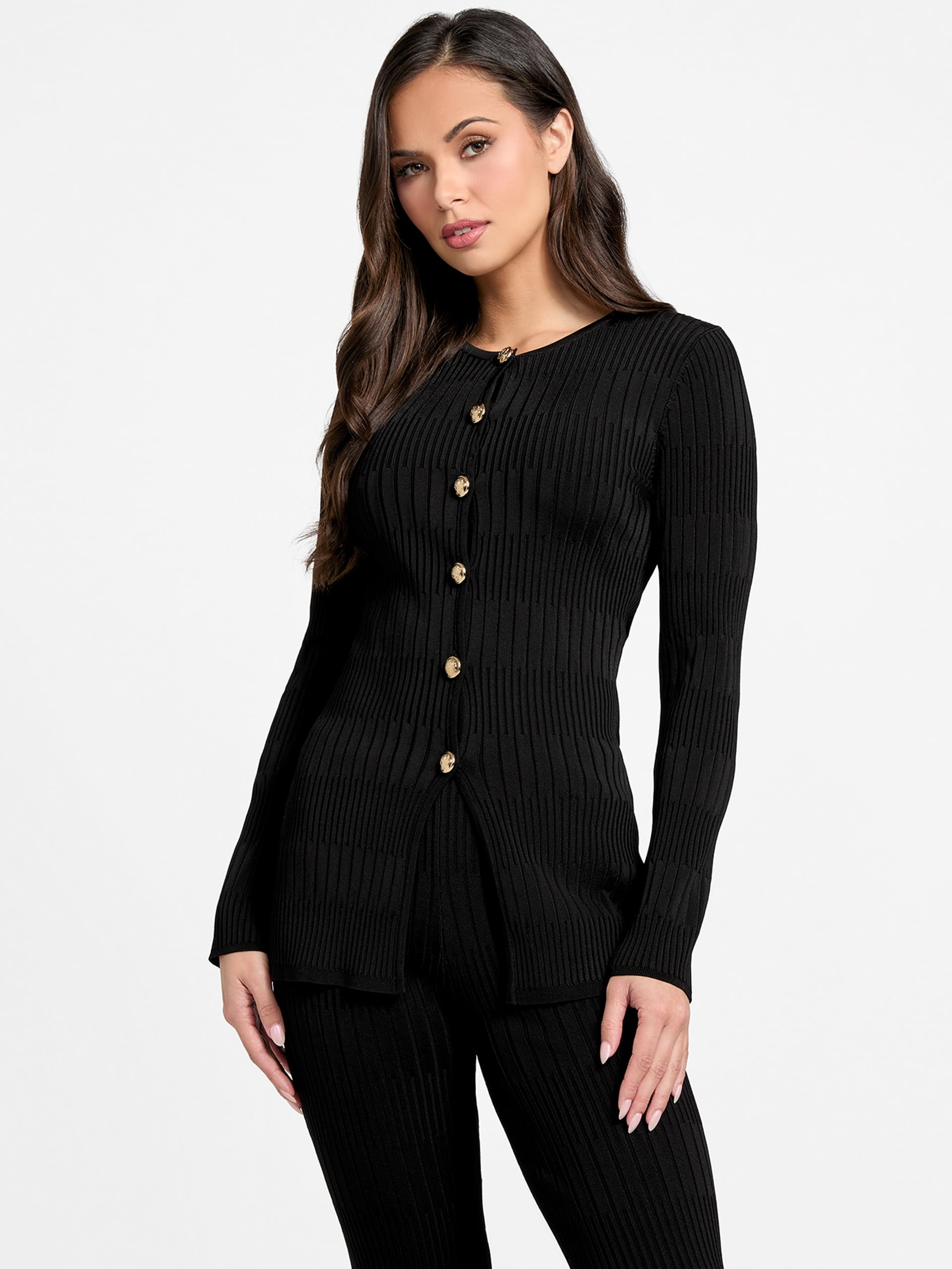 Blusa de malha canelada Janet