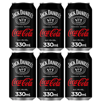 Jack Daniel's - Coca-Cola - 6 x 330ML
