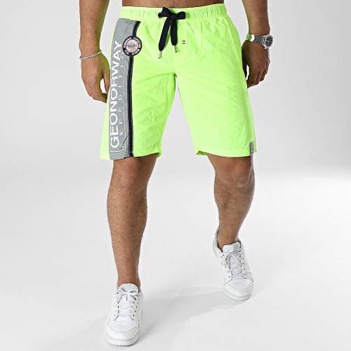 Short De Bain Jaune Fluo