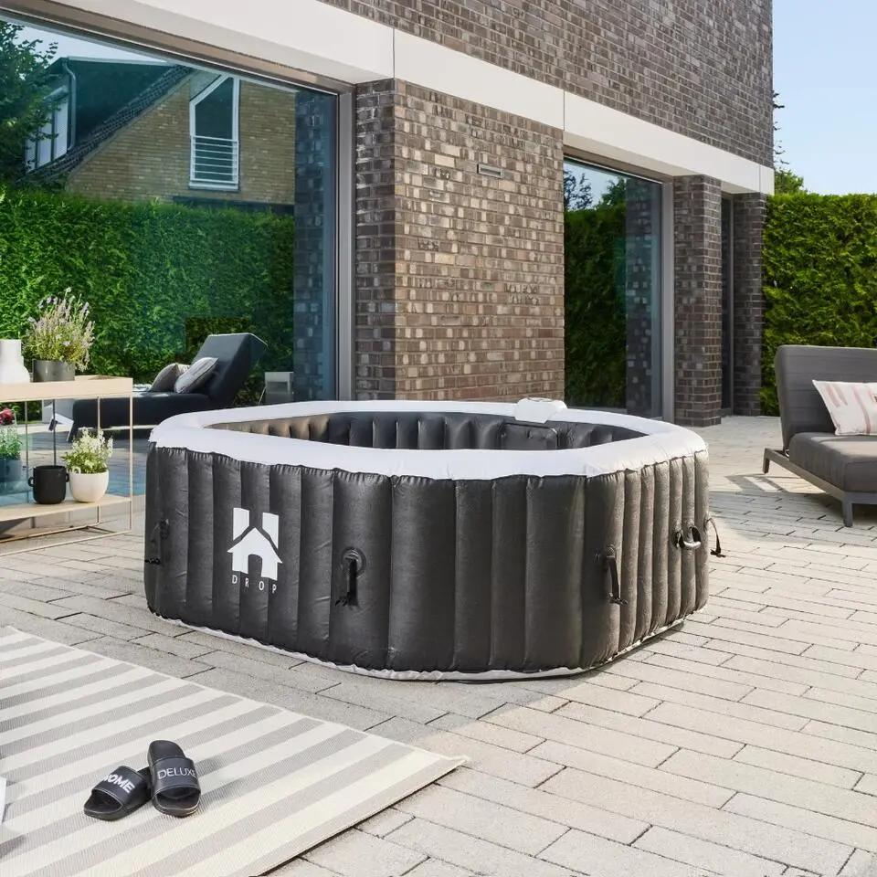 HOME DELUXE Opblaasbare Hottub Drop Zwart