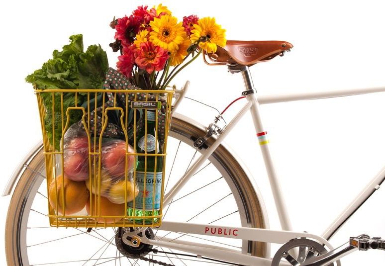 Basil - Bottle Basket - Fietsmand - Zwart - Draadstaal