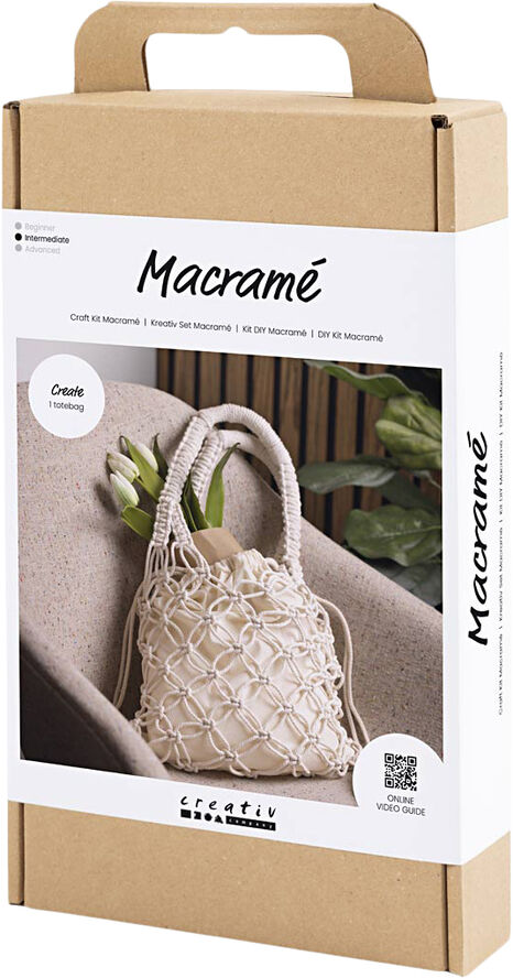 Creativ Company DIY Kit Macramé, Taske