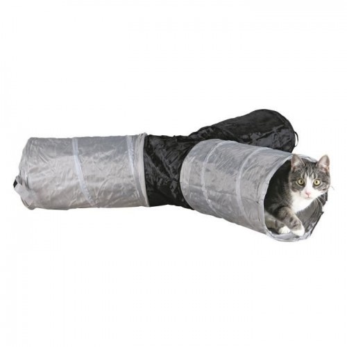Túnel de brincar Trixie cinza para gatos