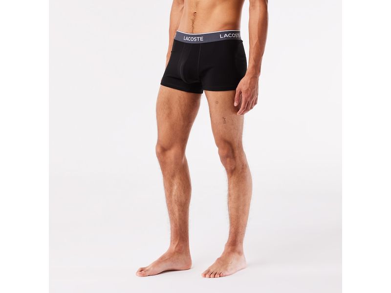 Lacoste Boxershort 3er Pack Dunkelblau/Schwarz, S Unterhosen für Männer