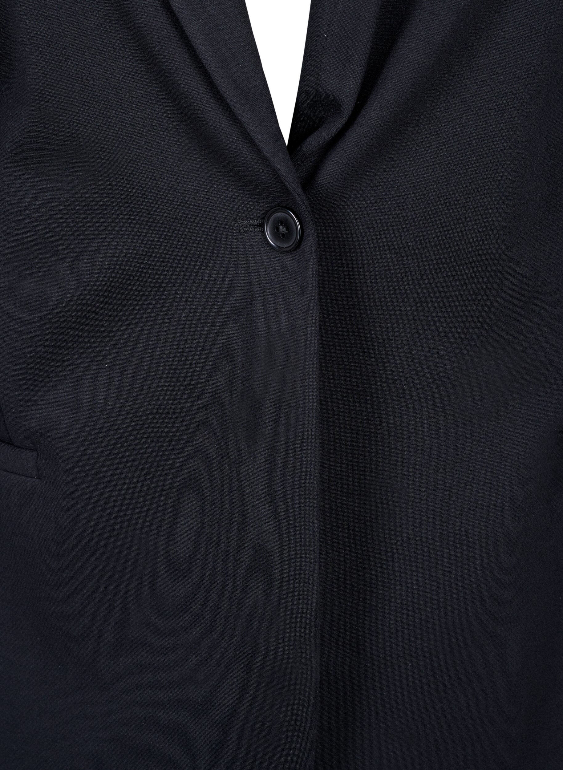 Enkel blazer med knaplukning