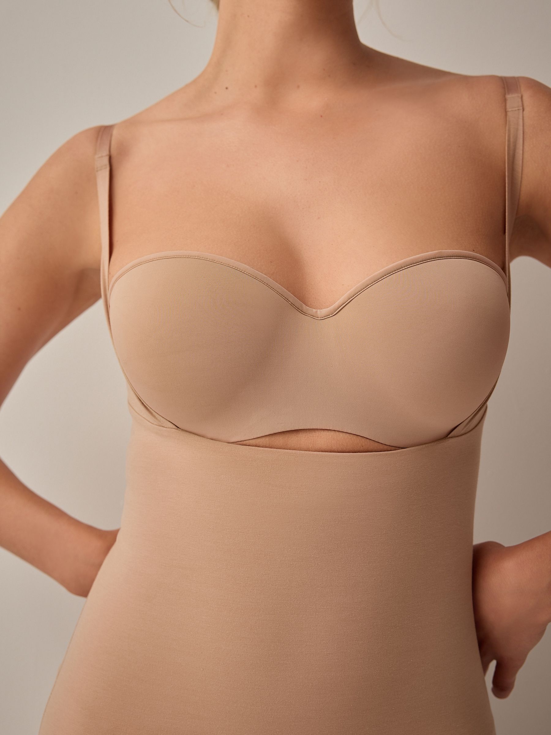 Praline nude - Vormgevende medium verstevigende premium katoenen Wear Your Own Beha slip