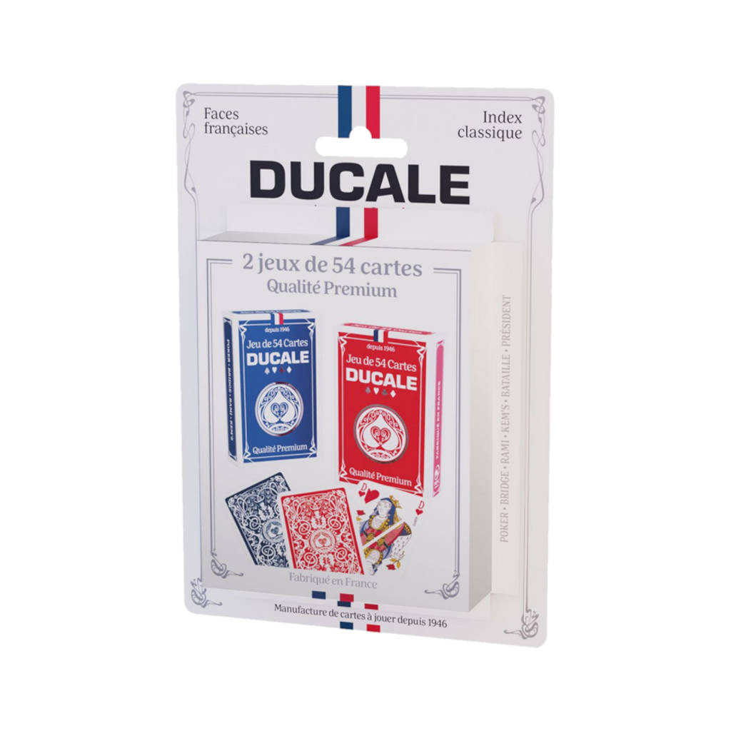 Jeu de 2x54 Cartes - Qualité Premium - Ducale