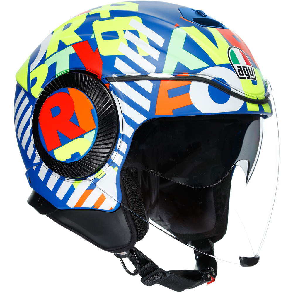 AGV - Casque Orbyt Metro 46 Bleu / Vert / Blanc / Rouge