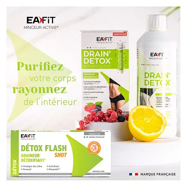 Eafit Slimming - Desintoxicação Rápida de 7 Dias - Drena e Desintoxica - 7 Doses